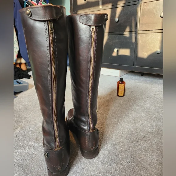 Frye Melissa Button Back Zip women's boot - Picture 9 of 13